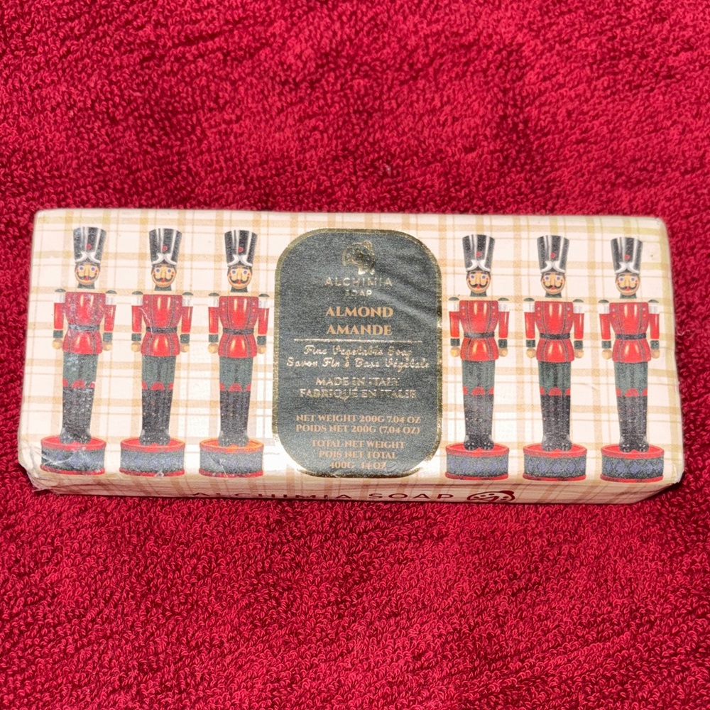 Nutcracker Soap Set - Red and Black. Almond Scent